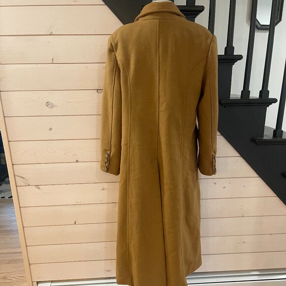 Free People Victoria Coat Wool Blend Camel Trench NWOT Oversized Size Small - Picture 10 of 14